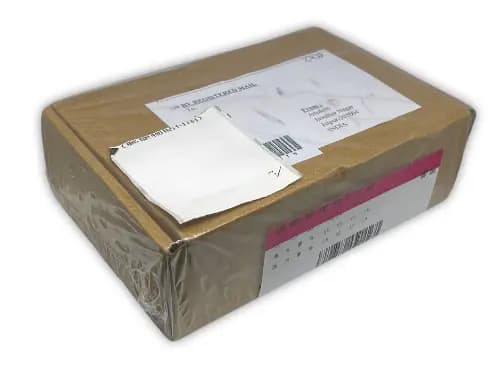 中身が見えない梱包