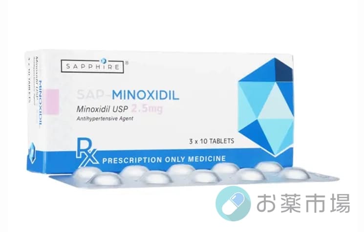Minoxidil2.5mg/5mg/10mg (ミノキシジル)90錠 3ヶ月分