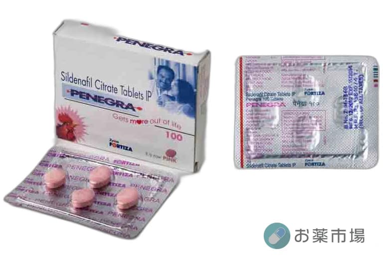ペネグラ(penegra)25mg～100mg｜バイアグラジェネリック・シルデナフィル