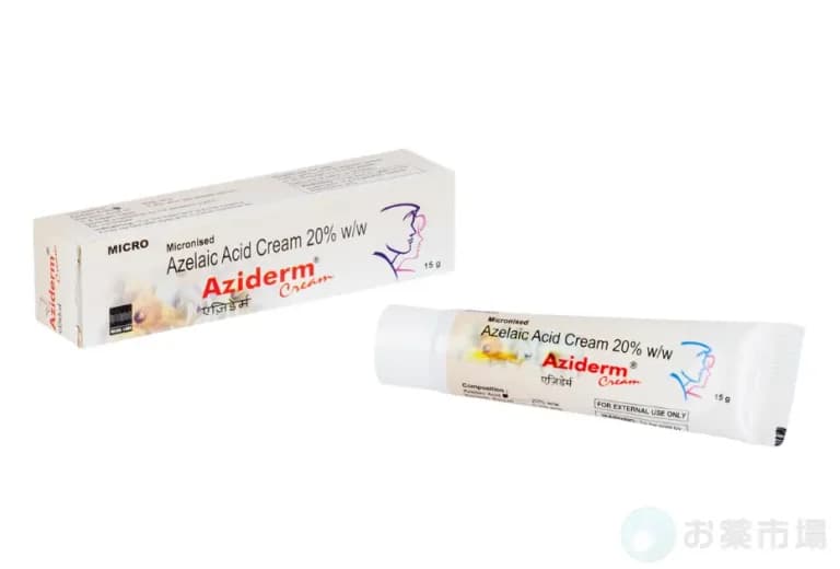 アジダームクリーム 20% 15g入り（ニキビ治療薬スキノレンクリームのジェネリック医薬品）