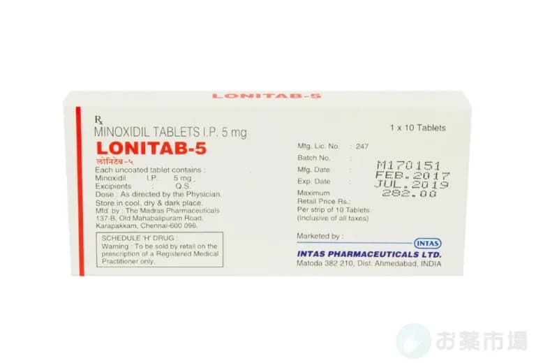 ロニタブ 5mg/10mg 10錠〜（発毛促進） 6