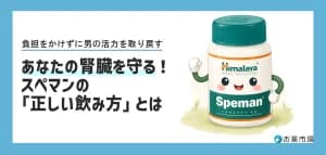 スぺマンと腎臓への影響は？腎機能障害時の注意点と安全な飲み方