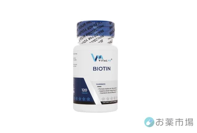 ビオチン10,000mcg(VitalMe)|髪・爪・肌をサポートする高用量ビオチンサプリ