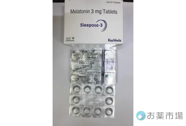 Sleepose (スリーポーズ)【睡眠導入・時差ボケ改善薬】3mg 1箱100錠〜 2