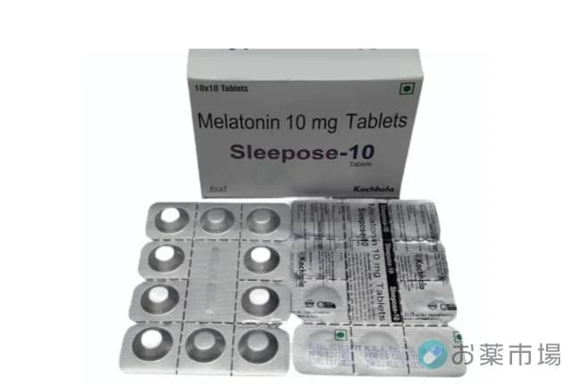 Sleepose (スリーポーズ)【睡眠導入・時差ボケ改善薬】3mg 1箱100錠〜
