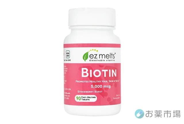 ビオチン5,000mcg(EzMelts)|水なしで溶ける速溶タイプのビオチンサプリ 2